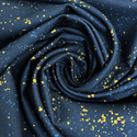 Tela Estampada de 100% Algodón 44" Speckled, Azul Marino - 1 yarda