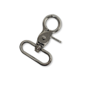 Snap Hook Plateado 1.25", 32 mm – 2 piezas