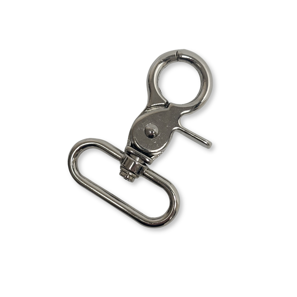 Snap Hook Plateado 1.25", 32 mm – 2 piezas
