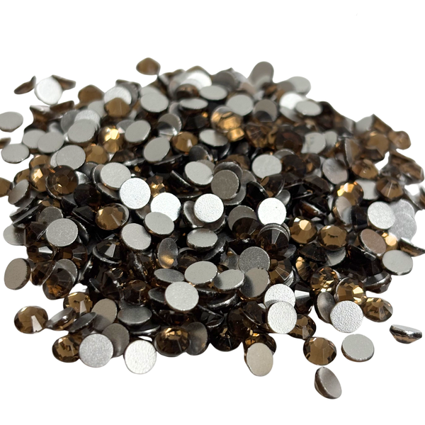 Flatbacks Rhinestones SS20, Topaz Ahumado - 1440 piezas