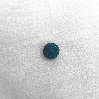 Pave Beads Teal - 10mm