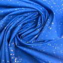 Tela Estampada de 100% Algodón 44" Speckled, Azul Royal- 1 yarda