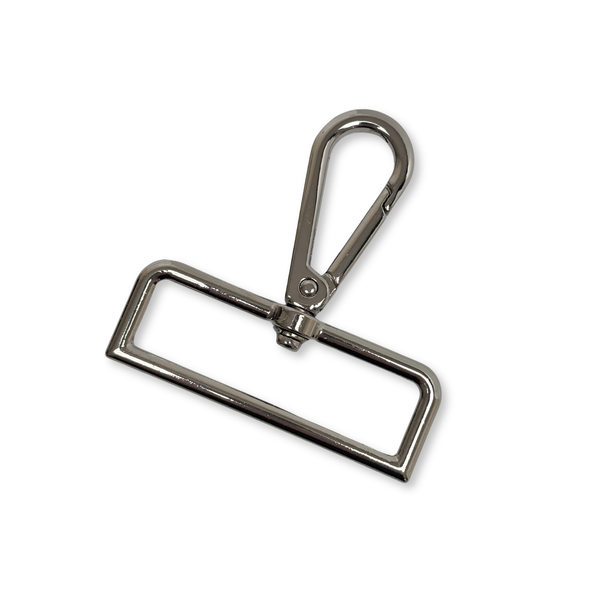 Silver Snap Hook 2", 50 mm – 2 pieces