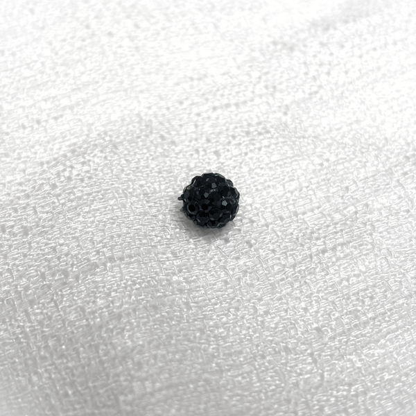 Pave Beads Negro - 8mm