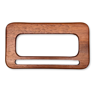 Asas para Carteras en Madera 12 cm, Marrón Rojizo – 1 par