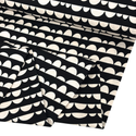 Tela Baby Twill 60" de Algodón Estampada Media Luna, Negro/Blanco  - 1 yarda