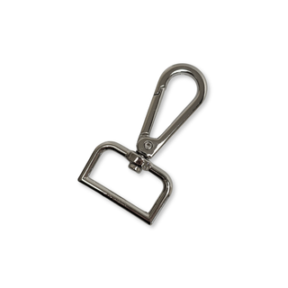 Snap Hook Silver 1", 25 mm – 2 pieces