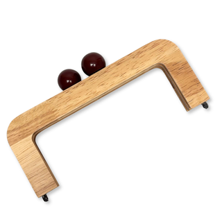 Asas para Carteras en Madera 17.5 cm, Natural – 1 pieza