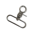 Snap Hook Silver 2", 50 mm – 2 pieces