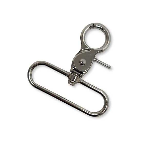 Snap Hook Silver 2", 50 mm – 2 pieces