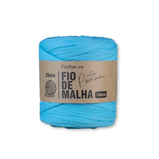 Fio de Malha Extra Premium Fisher.co, 25 mm - Turquesa