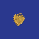 18kt Gold-Plated Stainless Steel Lemon Charm, 15mm - 1 piece