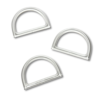 Asas para Carteras en Acrílico 12 cm, Transparente – 1 par