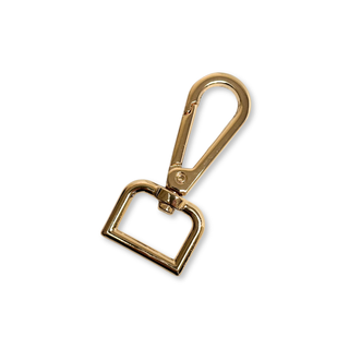 Gold Snap Hook ¾", 20mm – 2 pieces