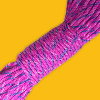 Cuerda Paracord / Paracord; 4mm: 34 yards - Neon Pink