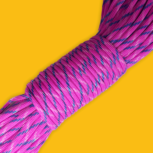Cuerda Paracord / Paracord; 4mm: 34 yards - Neon Pink