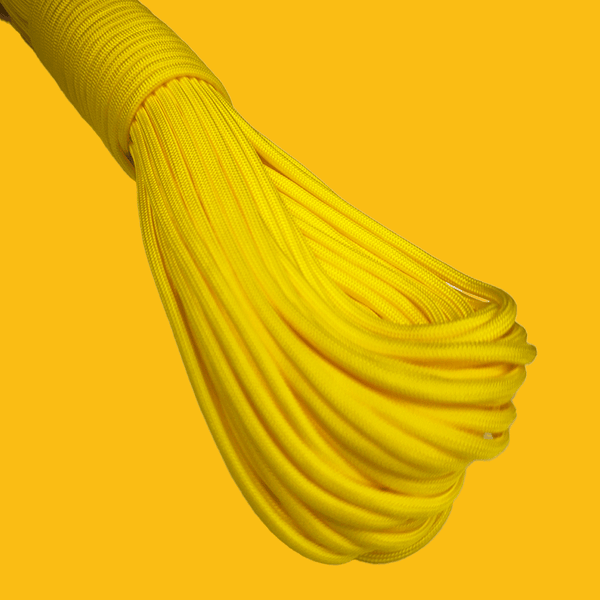 Cuerda Paracord / Paracord; 4mm: 34 yards - Canary Yellow