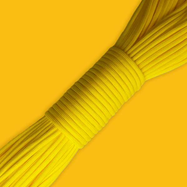 Cuerda Paracord / Paracord; 4mm: 34 yards - Canary Yellow