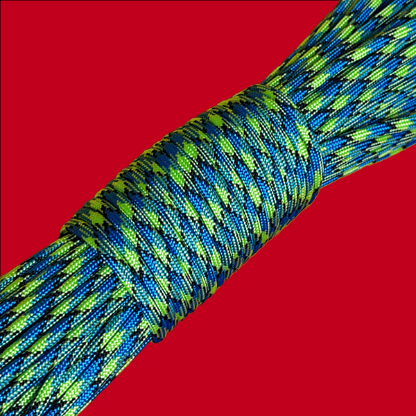 Cuerda Paracord / Paracord; 4mm: 34 yards -Green & Blue