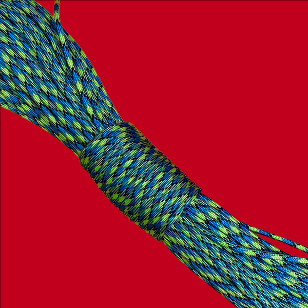 Cuerda Paracord / Paracord; 4mm: 34 yards -Green & Blue