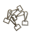 Snap Hook Plateado ¾", 20mm – 2 piezas