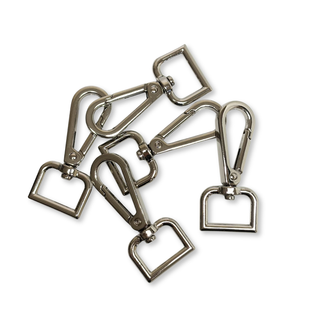 Snap Hook Silver ¾", 20mm – 2 pieces