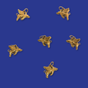 18kt Gold Plated Stainless Steel Flying Pig Charm, 15mm – 1 piece