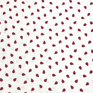 Tela Estampada de 100% Algodón 44" Polka Dots, Mariquitas - 1 yarda