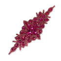 Rhinestone Applique, 9.5" x 3.5", Fuchsia – 1 piece
