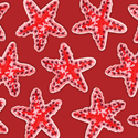 Aplicación Bordada con Pega, Estrella de Mar – 1 pieza