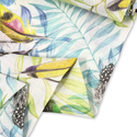 Tela Hilo 100% Estampada 58", Hojas y Plumas - 1 yarda