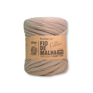 Fio de Malha Extra Premium Fisher.co, 25 mm - Greige