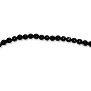 Cuentas Redondas de Ágata, Tonos Negro y Blanco – 8mm