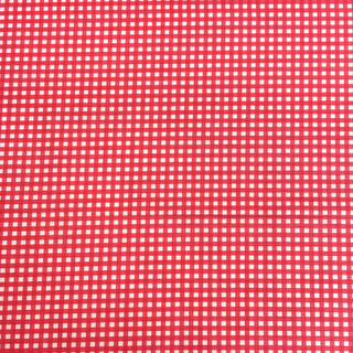 100% Cotton Printed Fabric 44" Gingham, Tea Rose - 1 yard
