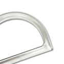 Acrylic Purse Handles 12 cm, Transparent – 1 pair