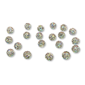 Pave Beads Blanco Tornasol AB - 8mm