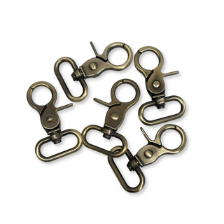 Antique Bronze Snap Hook 1", 25 mm – 2 pieces