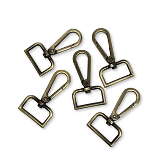 Snap Hook Antique Copper 1", 25 mm – 2 pieces