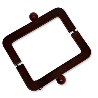 Asas para Carteras en Madera 17.5 cm, Marrón Oscuro – 1 pieza