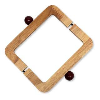 Asas para Carteras en Madera 17.5 cm, Natural – 1 pieza