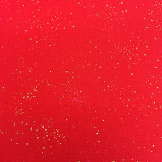100% Cotton Speckled Print Fabric 44", Red - 1 yard
