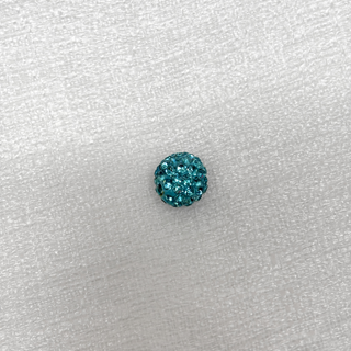 Pave Beads Baby Blue - 10mm