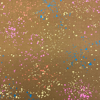 Tela Estampada de 100% Algodón 44" Speckled, Café - 1 yarda