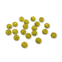 Pave Beads Amarillo - 10mm
