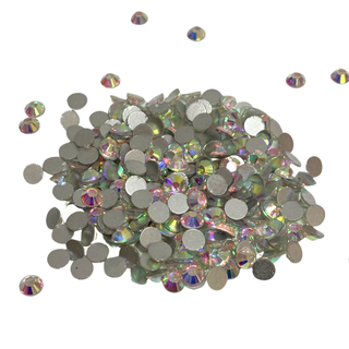 Flatbacks Rhinestones SS30, Cristal AB - 288 piezas