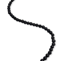 Round Black Lava Stone Beads - 8 mm