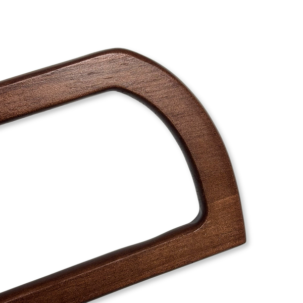 Asas para Carteras en Madera 12.5 cm, Marrón – 1 par