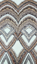 Embroidered Lace Tulle Fabric 65”, Pale Blue - 1 yard