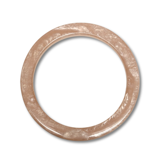 Asas para Carteras Forma de Círculo en Acrílico 11.5 cm, Rosado – 1 par