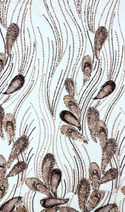 Tela Tulle de Encaje Bordada 60", Beige - 1 yarda